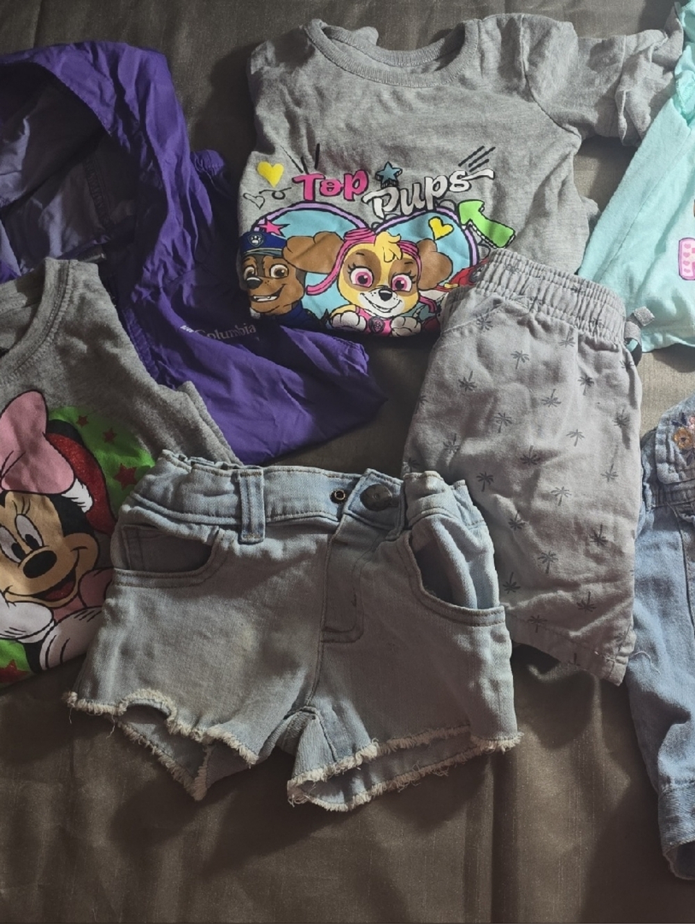 Toddler Character Tops & Shorts Bundle with Minnie & Paw Patrol Prints